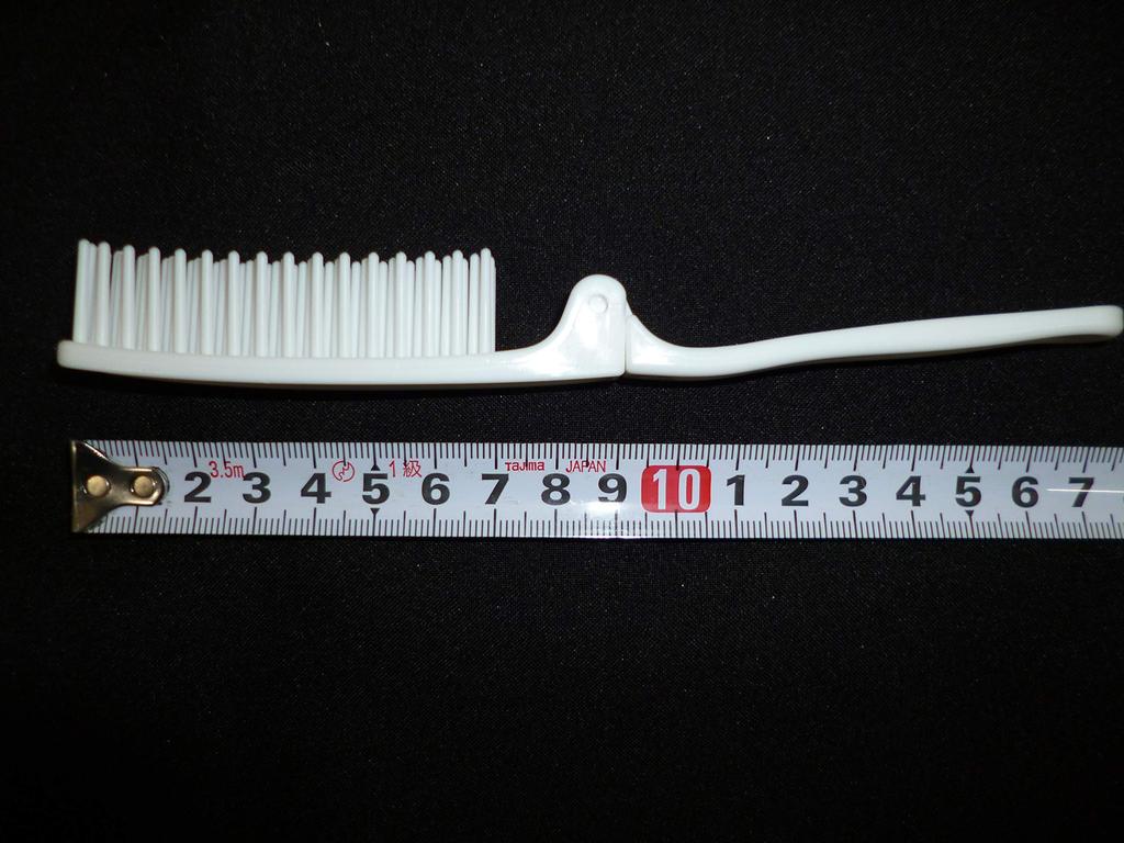 Sanyo Bussan Slim Individually for Hotel 100 White Bi-fold Brushes, Wrapped, Disposable, Use, Pieces,