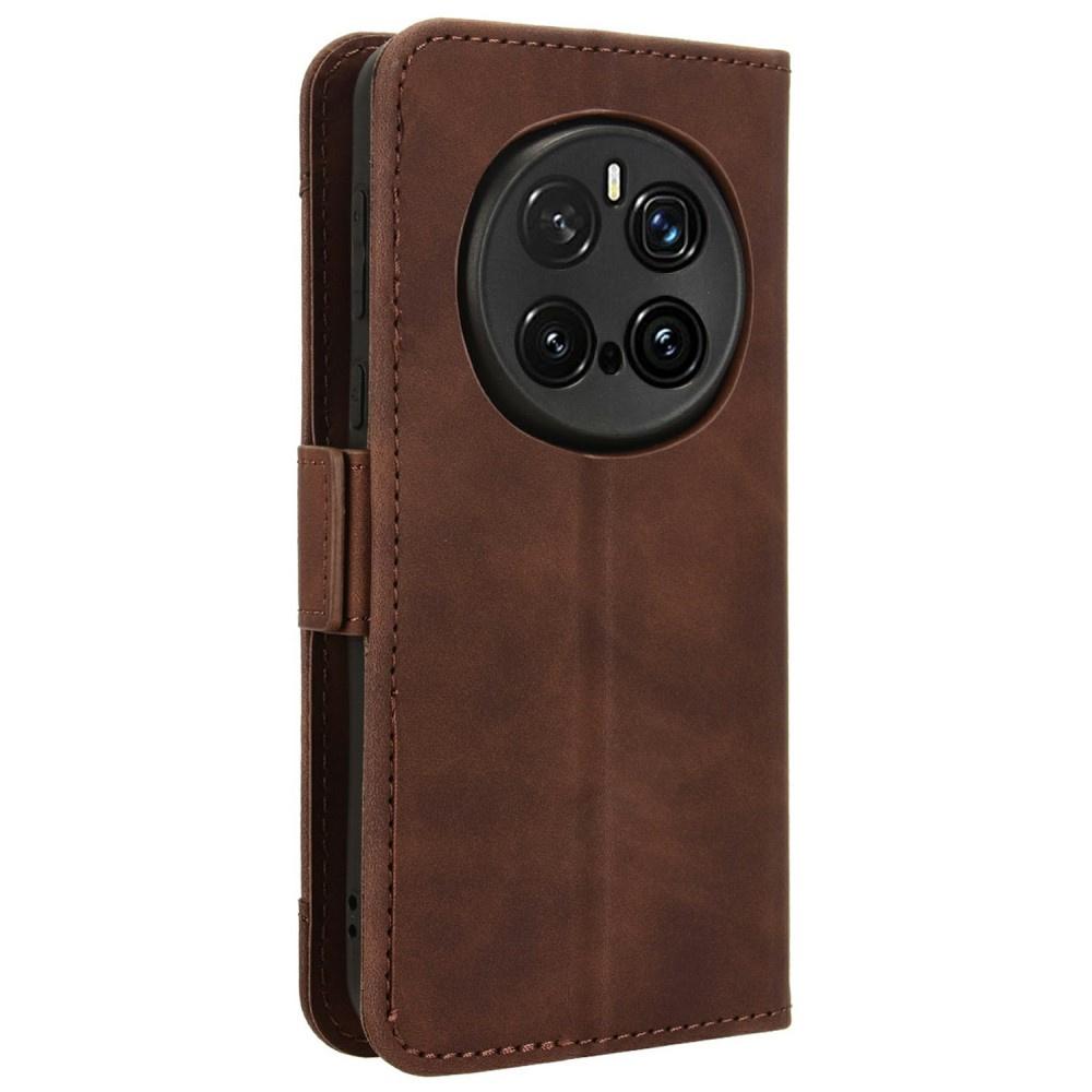 Honor Magic 7 Pro Flip Case, Card Slot, Brown