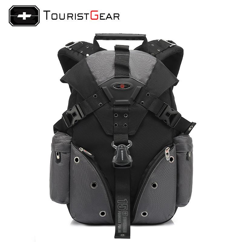 

Мужской рюкзак, водонепроницаемый рюкзак для ноутбука 15,6 дюйма, швейцарский дорожный рюкзак, мужской оксфордский повседневный школьный рюкзак Mochila 15 inches серый