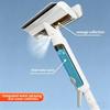 4-in-1 Window Squeegee Cleaning Kit with Wastewater Recovery and 2 Sponge Replacement Heads for Indoor/Outdoor Windows and Car Glass