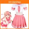 Apocrypha Fate Fgo Astolfo Cosplay Costume Sexy Pink School Uniform Suit Outfit