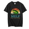 MILF  I Love Frogs Funny Saying Frog Amphibian Lovers Vintage Funny Unisex Casual Loose Oversized Cotton T Shirt