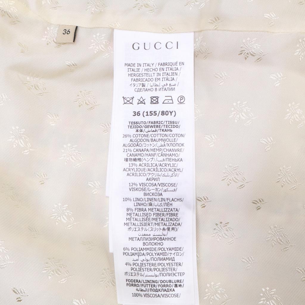 Gucci Excellent Condition 22 Year Semi-double Tweed Jacket Jacket 36 Red X Navy X whiteUsed