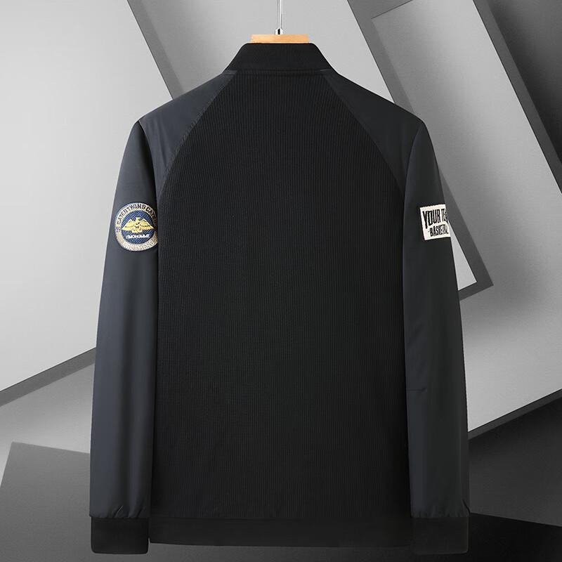 Dibinze Men's Plus Size Padded Baseball Jacket