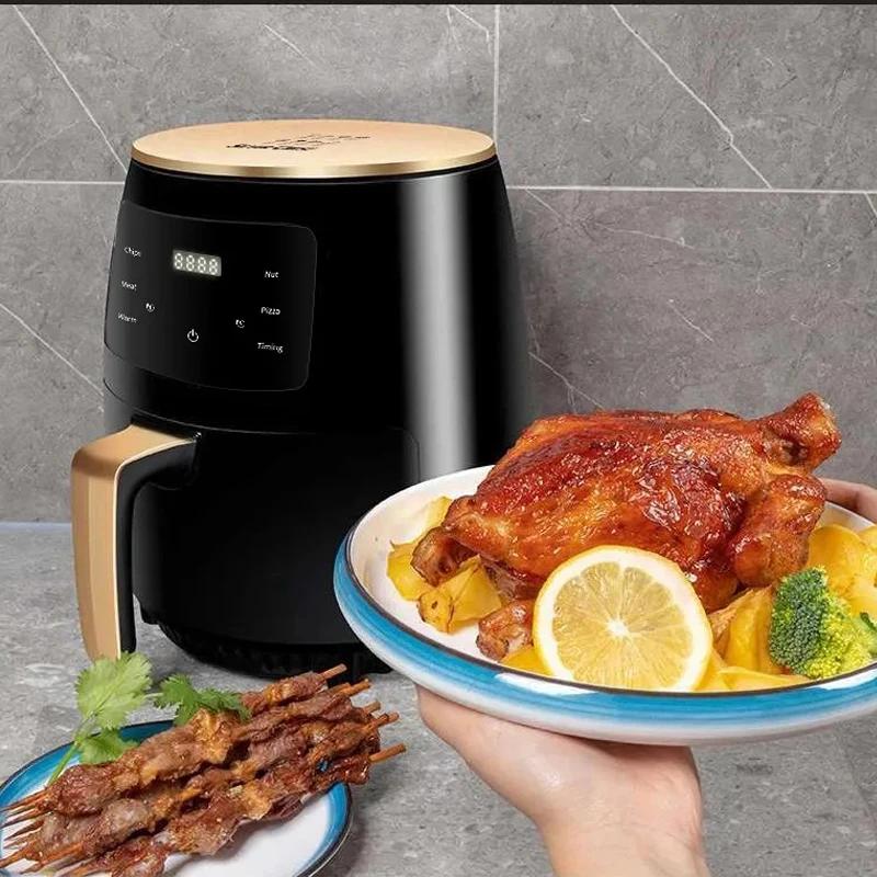 Elektrikli Hava Fritözü Çok İşlevli 4.5L Yağsız Konveksiyonlu Fırın Derin Fritöz Teklifte Makine Aerogrill Mutfak için 110V/220V