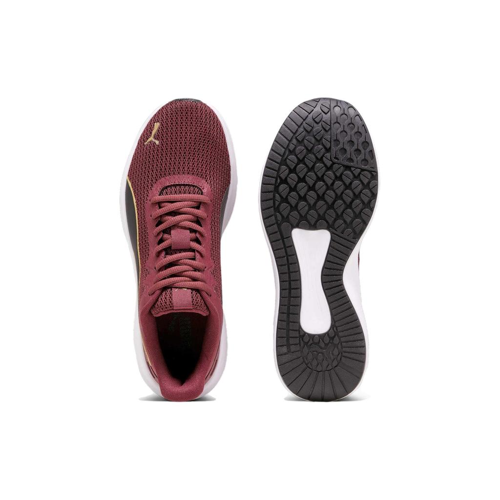 Puma Transport Comfortabele Antislip Lage Hardloopschoenen Dames sneaker Rood Zwart Goud 377030-12