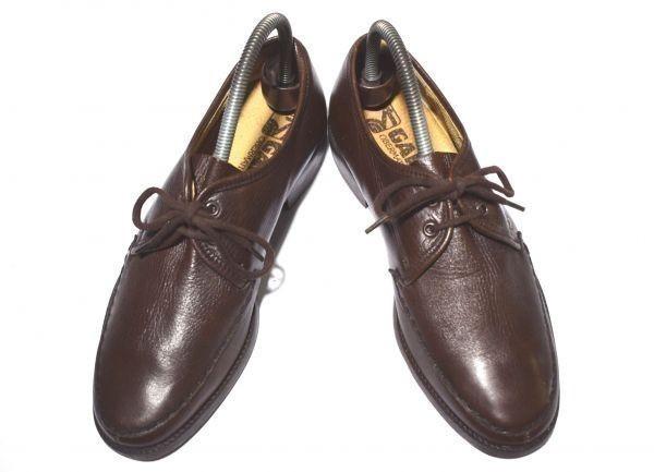 70s-80s West Germany Vintage/GALLUS/All Leather U-Tip Shoes/25.0/Brown/(USED)