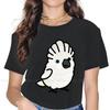 Chubby Umbrella Cockatoo Tshirt For Girls Parrot Tops Harajuku Ladies T Shirt Basic Graphic Oversized