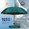 12-Rib Extra-Large Umbrella, Dual-Purpose for Sun and Rain, Sunshade Umbrella for Men and Women, Manual Reinforced Folding Sun Protection Umbrella