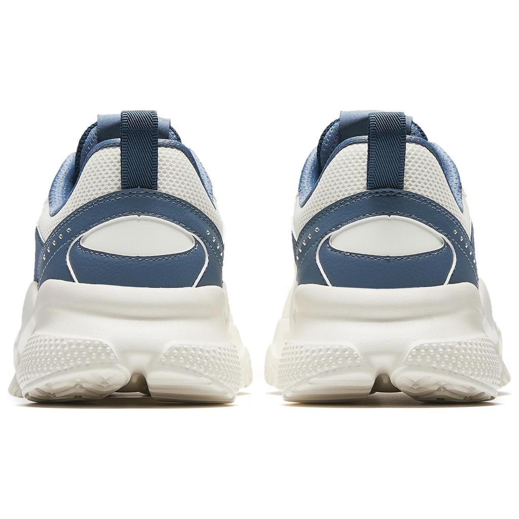 Anta Fashion Sports Non-Slip Wear-Resistant Breathable Low-Top Casual Shoes Men Sneaker White Blue 912518810-1