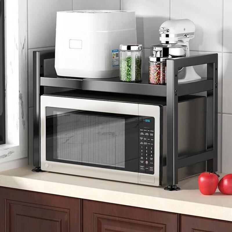 Expandable Kitchen Microwave Oven Storage Rack