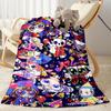Digital Circus Blanket Warmthful Decor Suitable for Couch Seaside Bedding Four Seasons Universal Modern Style Perfect Gift for Relatives and Friends