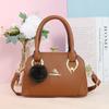 Taizhou women's bag pu plain handbag elegant fashion shoulder bag crossbody bag ladies dinner bag