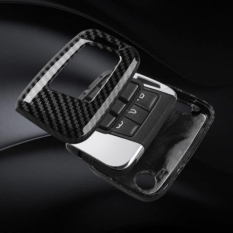 Abs Carbon Fiber Car Key Case Cover For Vw Volkseagen Passat B8 Magotan For Skoda Superb A7 Kodiaq Seat