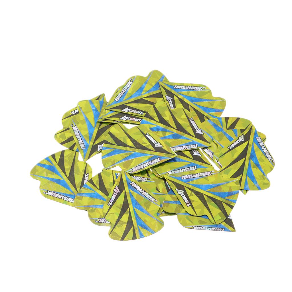 Bundle of 20 Standard Dart s Professional Durable PET Dart Tail Wing - Fits for Steel/Soft Tip Darts
