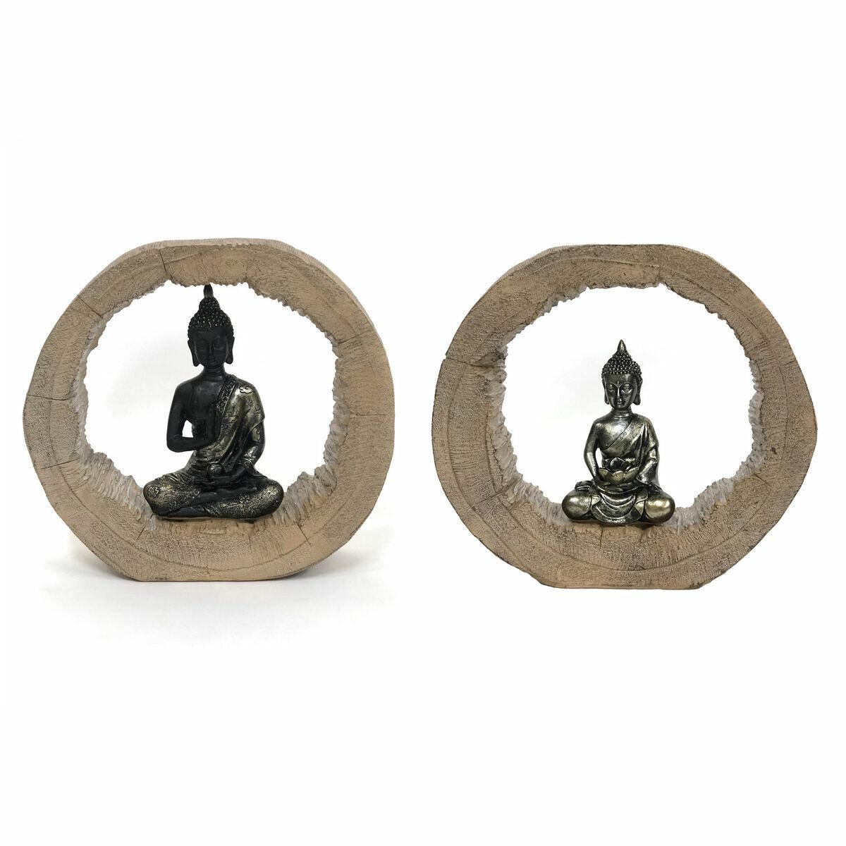 

Декоративная статуэтка DKD Home Decor Natural Black Buda 20,5 x 6 x 18,5 см (2 единицы) TU прозрачный