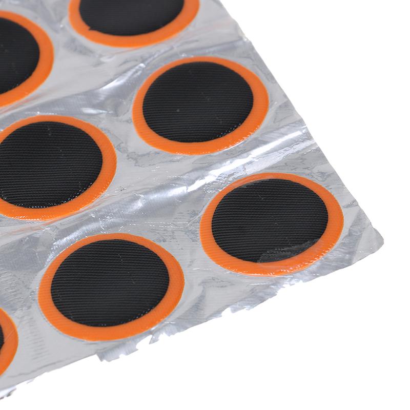 48Pcs 25Mm Round Rubber Bicycle Tire Repairer Bicycle Repair Tool Tube Perforation