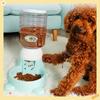 Druckknopf-Intelligenter Hundefutterautomat Automatischer Futterspender Puzzle-Napf Große Kapazität Katzennapf