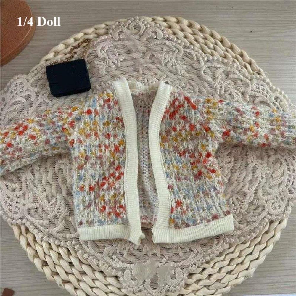 Elegant Knitted Cardigans Tops Cute Doll Jeans Pants for 1/4 1/6 BJD 30/45cm Dolls Doll Clothes