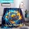 Custom Name Blanket Indiana Basketball Team  Blanket Bedding Blanket for Travel, Camping, Living Rooms, Offices, Sofas, Fan Christmas gift