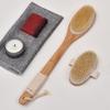 Hanging Rope Bath Body Brush Boar Bristle Body Scrub Brush Back Exfoliating Brush  Daily Body Care