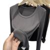 German velvet low-necked bottoming shirt for women's autumn inner wear, slim and thin, versatile, thickened thin velvet warm long-sleeved t-shirt top
