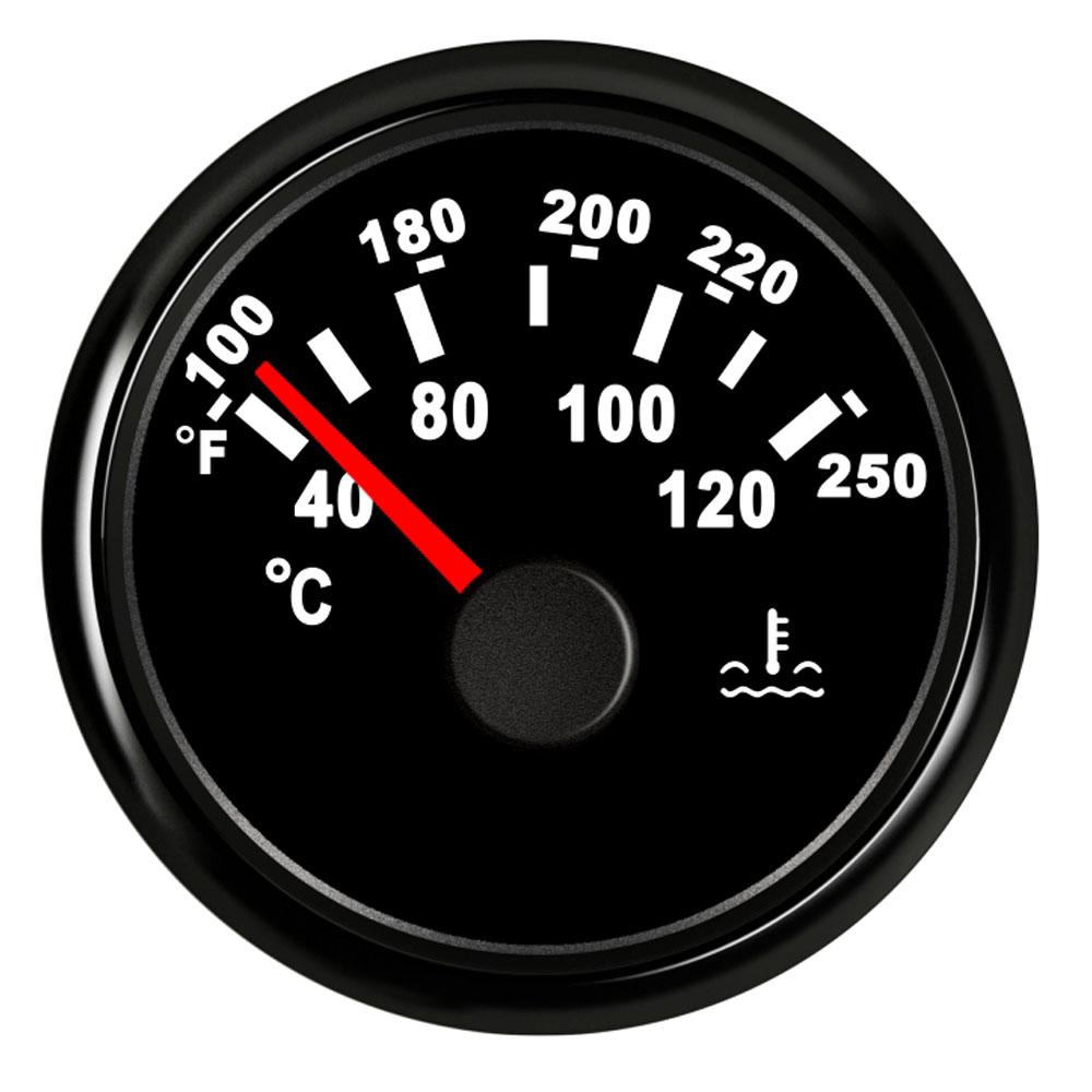 2"52mm Water Temp Gauge 40-120℃ 100-250 ℉ Water Temperature Meter Water Temp Indicator For Car Truck Boat Auto Accessories