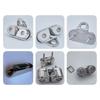 Boat Cleats Stainless Steel Cleat for 6‑15mm Rope Boat Hardware Leading Rings Fairlead for Sailboats Canoe Dinghy