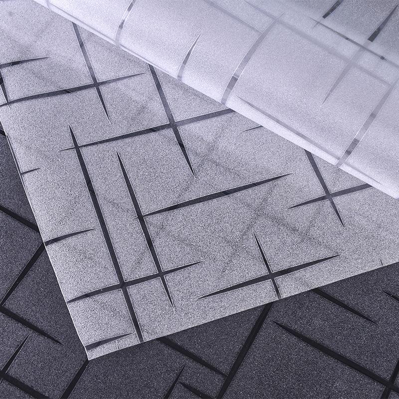

Виниловая оконная пленка с 3D перекрестным узором, статическая липкая матовая стеклянная пленка с контролем тепла, анти-УФ-защита для декоративных окон дома и офиса 45x200cm