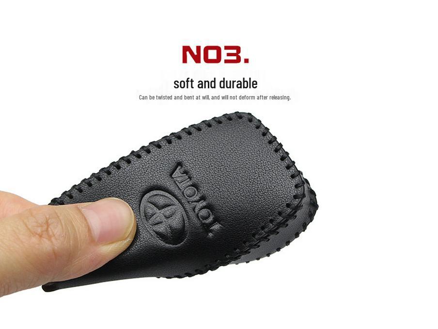 Leather Car Key Cover for 2017 Toyota Models: Corolla, Camry, Crown, Levin, Reiz, RAV4, Highlander