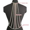 Stylish Pearls And Gold Alloy Body Chain Beach Vacation Jewelry Enhancing Women's Fashion Sense For Special Occasion