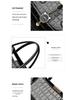 Women's Large Capacity Bright Leather Handbag - 2025 Autumn/Winter Stone Pattern Shoulder Bag