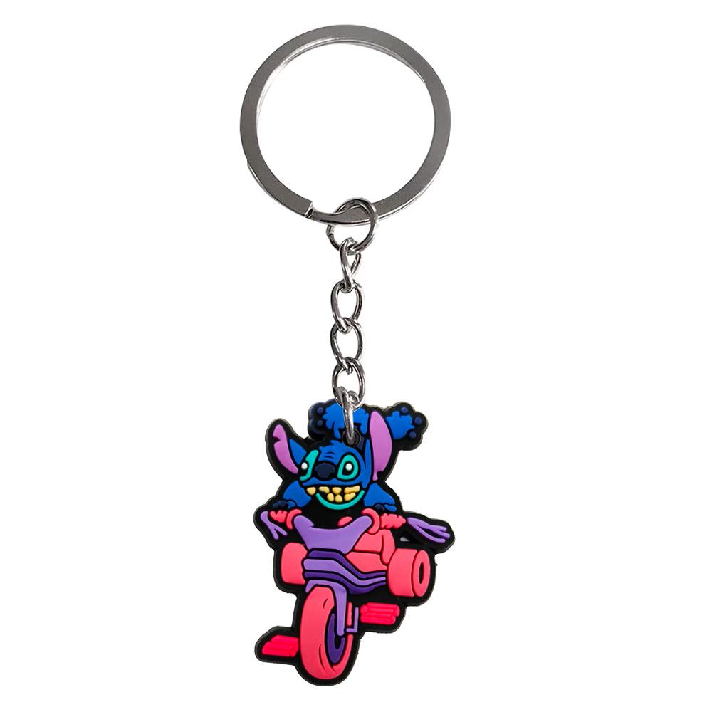 20pcs Stitch Keychain Set: Cute PVC Backpack Pendants & Soft Rubber Accessories