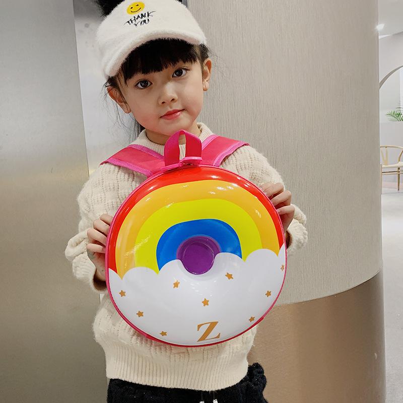 Playful Cute Donuts Children Backpack Waterproof Lightweight Design Kindergarten