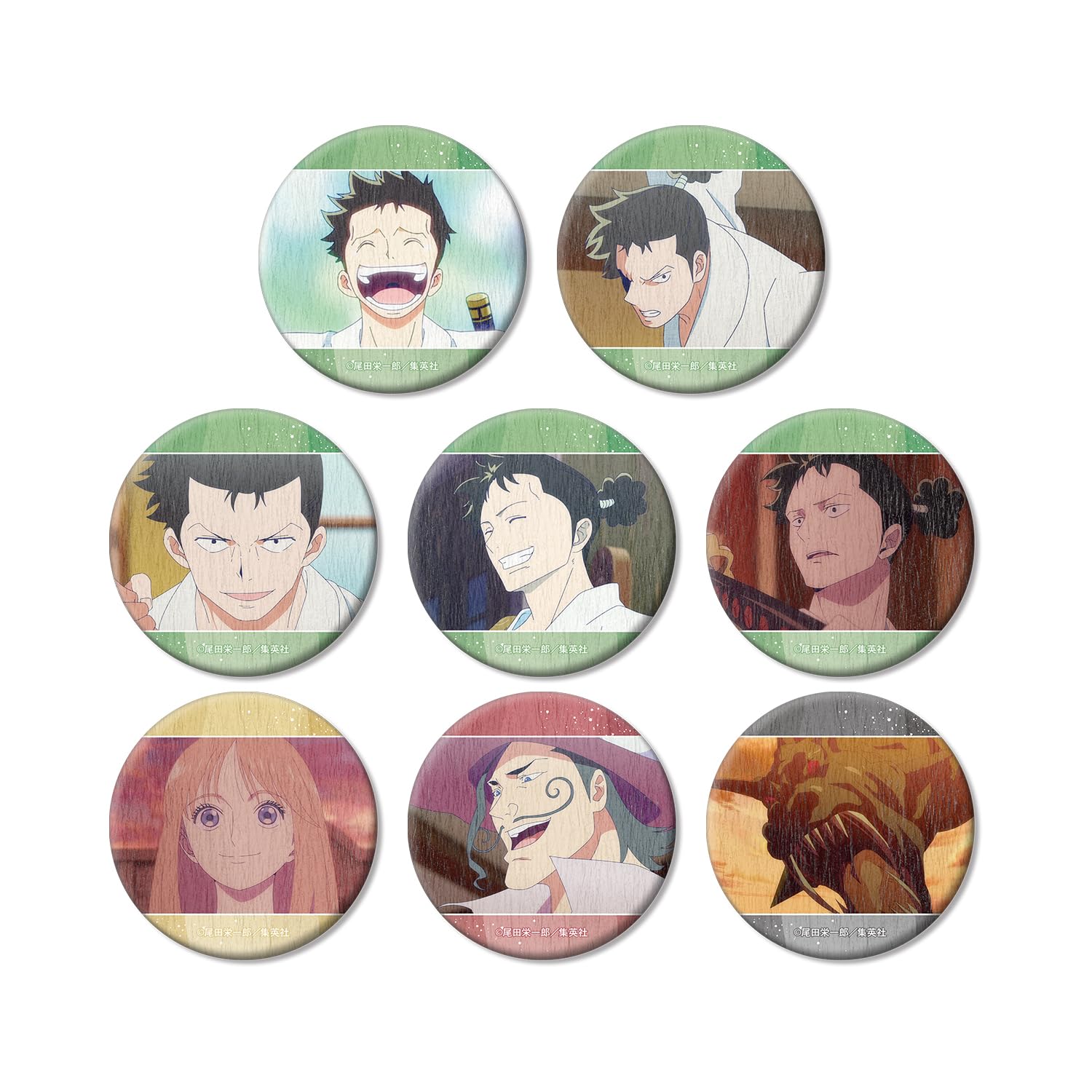 

MONSTERS Хирю Самурай Гоку Торговая Сцена Картинка Ваши Жестяной Значок Коробка 8 Штук