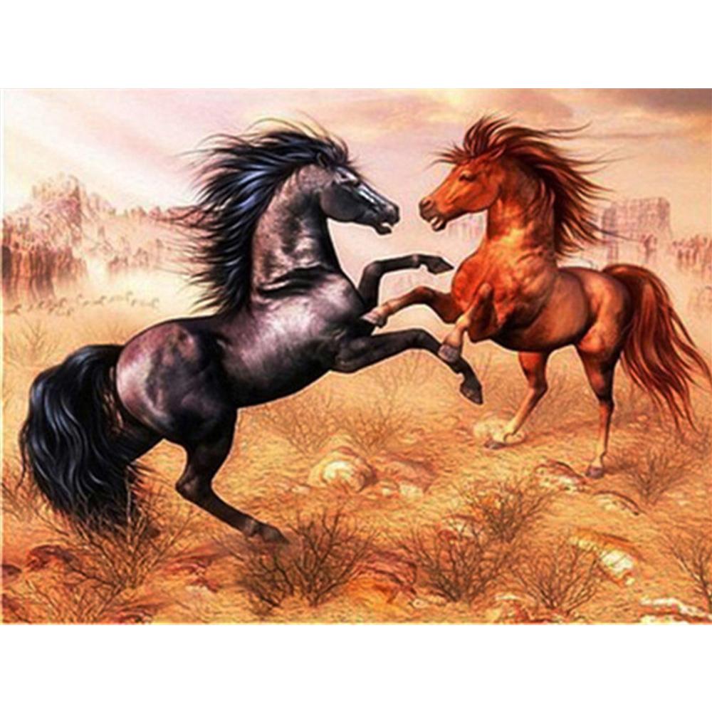 Diamantová sada na malování Kamínky pro zvířecí koně Diamantové vyšívání křížovým stehem Ručně vyráběný dárek