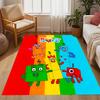 Tappeto Avventura con Blocchi Numerici Tappeto da Pavimento Tappeto per Ufficio Perfetto per Corridoio Aree Gioco Stanza del Dormitorio Decorare la stanza Tappeto Antiscivolo Decorare Uffici