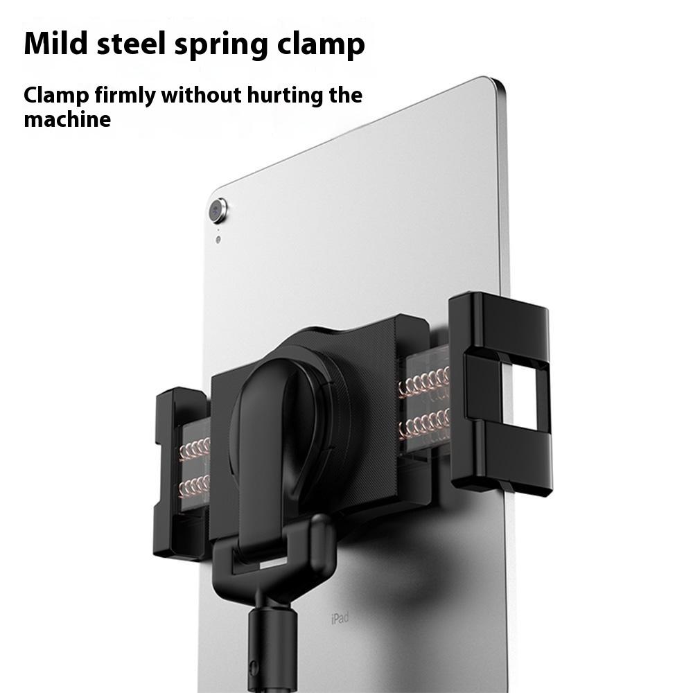 JYX-M566 360 Degree Rotating Phone Holder Adjustable Height Floor Tripod Stand for Tablet