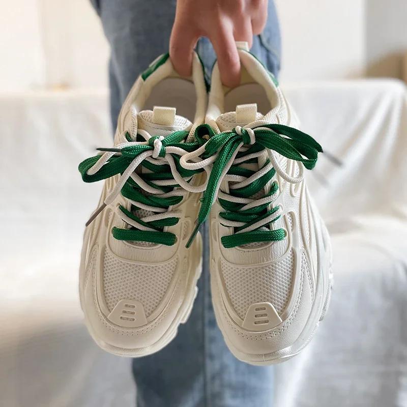 Fashion 2024 New Small Market Mesh Dad Shoe for Women in Spring Summer and Autumn Fashionable Student Thick Soled Casual Sports Shoes