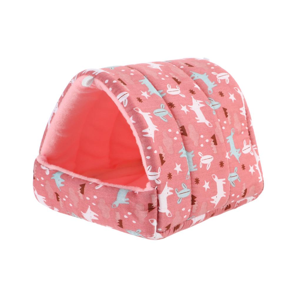 Hamsterhaus Warme Weiche Betten und Häuser Nagetierkäfig Bedruckte Hängematte für Ratten Baumwolle Meerschweinchen Hängekäfig Kleintier