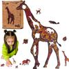 Puzzle Drewniane Układanka Żyrafa Cętkowana  Pua4-00733