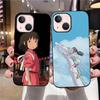 B-8 Spirited Away Black Case for Samsung S24 S23 S22 S21 S20 FE S10 Lite Ultra S7 S8 S9 Plus A05S A11 A12 A13 A15 A22 A24 A25 A32 A52 A71 5G