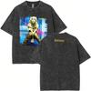 Washed Vintage Britney Spears Oops I Did It Again Graphic T Shirts Men Women Casual Oversized Short Sleeve Tshirts Streetwear