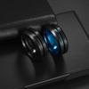 Angst Fidget Spinner Ringe für Männer Männlich Schwarzer Edelstahl Drehender Rotierender Ring für Frauen Anti-Stress-Zubehör