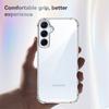 KEYSION Průhledné nárazuvzdorné pouzdro se čtyřmi rohy pro Samsung A55 5G A35 Měkké TPU+PC Průhledný zadní kryt telefonu pro Galaxy A15 4G 5G