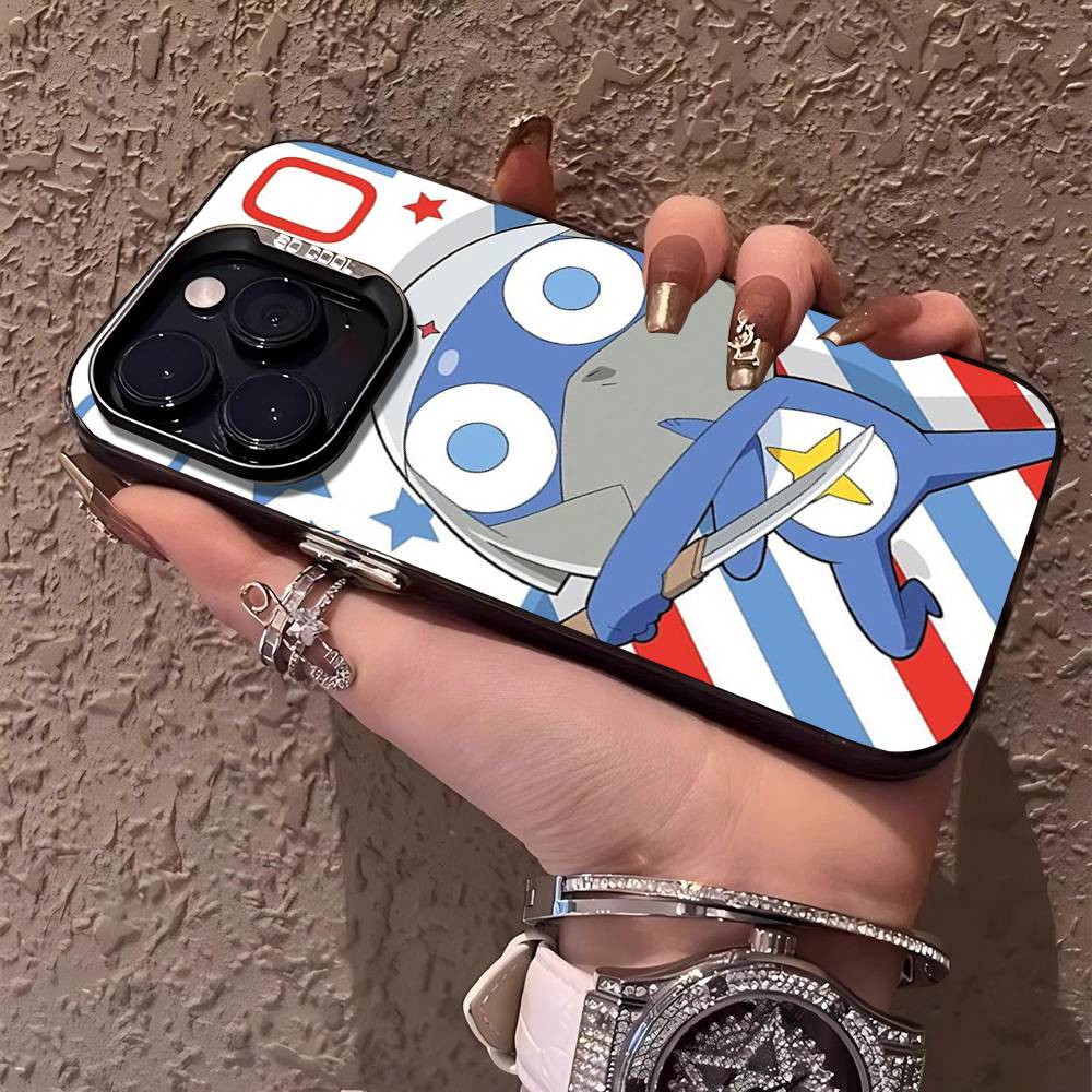 Keroro Frog Cool Gunsou Sergeant Phone Case For IPhone 17 16 15 14 13 12 11 Pro MAX Matte Shockproof Back Anti Fall Matte Cover