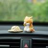 Mini Cat Figurines Car Dashboard Decoration Cute Cat Car Interior Accessories for Home Office Desk Automotive Decor