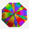 1pc Rainbow Colors Mandala Automatic Umbrella | Portable Foldable 8-Rib Manual Open, Cute Birthday & Holiday Gift for Outdoor yy260107074