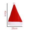 Adult Plush Santa Hat Christmas Costume Headwear Soft Flannel Xmas Cap Holiday Party Cosplay Accessory Warm Santa Hat Gift Decor