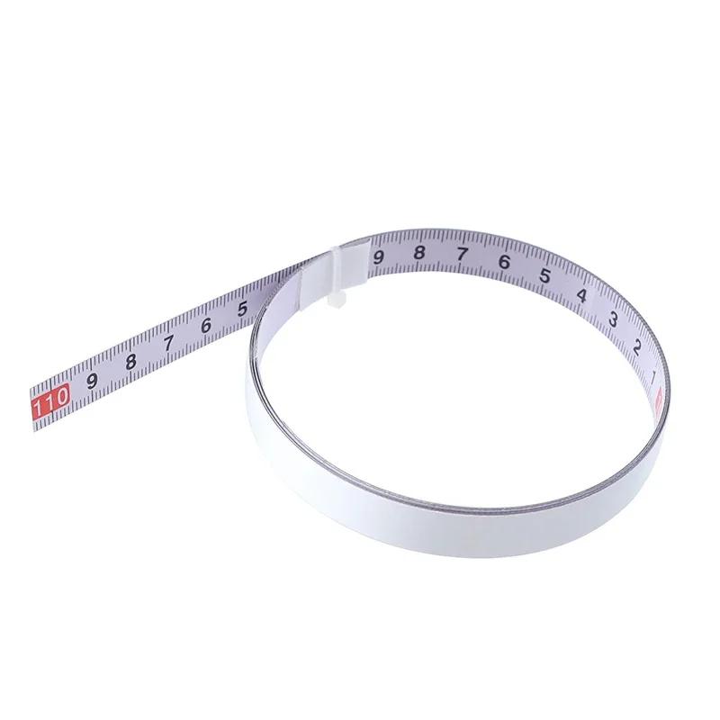 Gehrungsnut-Maßband Selbstklebend Metrisch Stahlmaßstab Gehrungssäge Skala für T-Nut Frästisch Sägebandsäge Holzbearbeitungswerkzeug